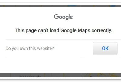 website maps error